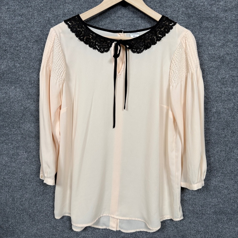 Disney L.C. Lauren Conrad‎ Large Blouse Beige Snow White Cosplay Office Layering